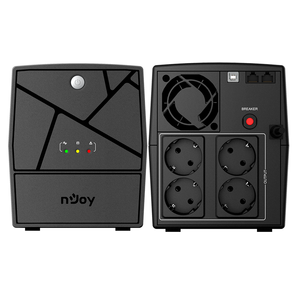 UPS 1500VA 900W pentru sisteme camere video supraveghere CCTV Imagine principală a produsului