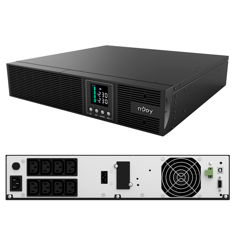 UPS Rackabil 1000VA 900W Online Dubla Conversie Smart nJoy Aster