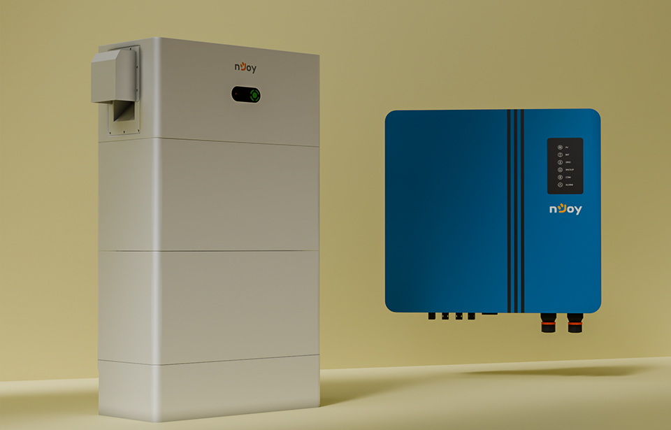 Kit Invertor Hibrid Trifazat 10kW + Baterie LiFePO4 10kW nJoy