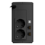 UPS 800VA 480W pentru sisteme supraveghere cu camera video 2 prize schuko