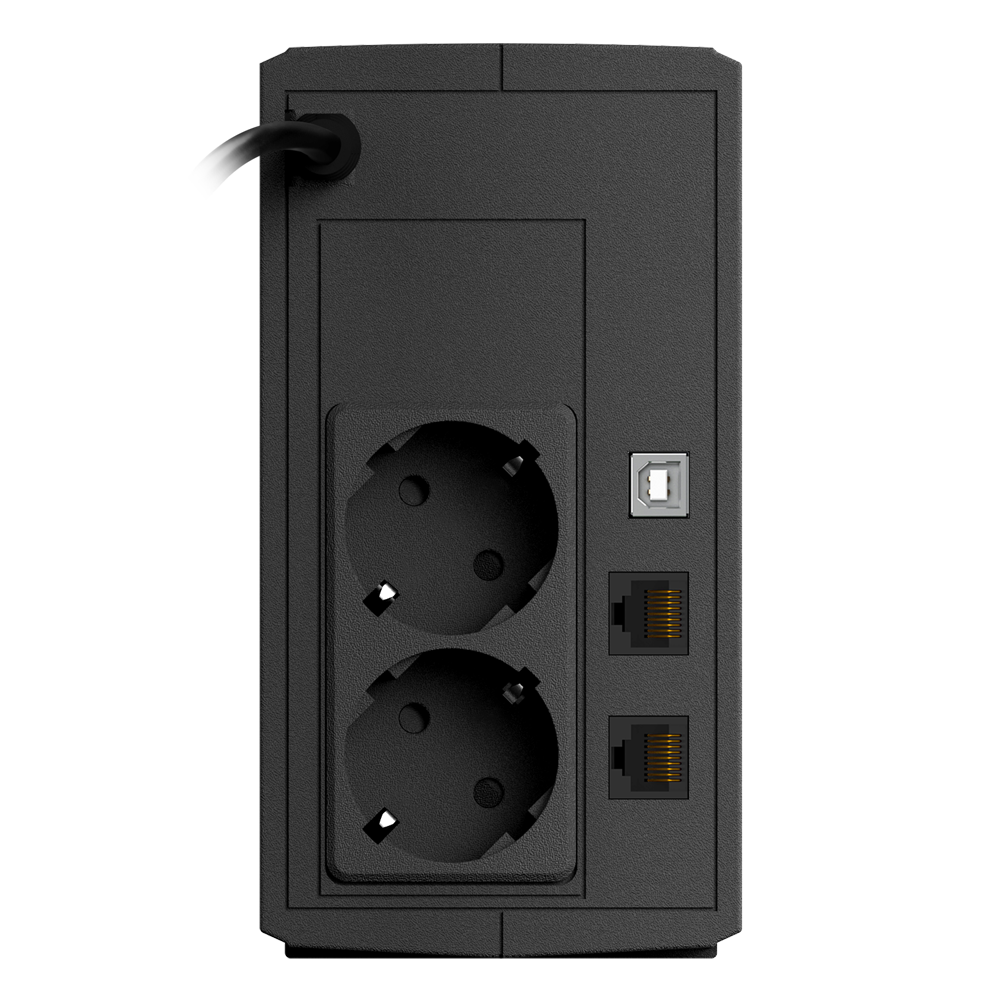 UPS 800VA 480W pentru sisteme supraveghere cu camera video 2 prize schuko