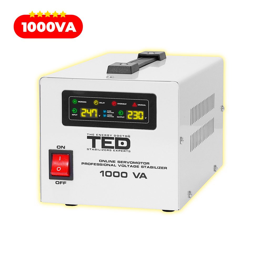 Regulator Stabilizator Tensiune Servomotor Centrala Termica 1000VA 600W TED004697