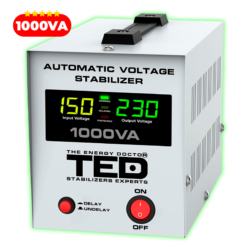 Regulator stabilizator tensiune centrala termica 1000VA 600W TED000040