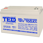 Baterie 100Ah Solara, UPS 12V 100Ah Acumulator TED Electric TED004147