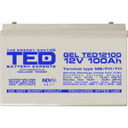 Baterie 100Ah Solara, UPS 12V 100Ah Acumulator TED Electric TED004147