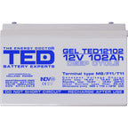 Baterie 100Ah Solara, UPS 12V 102Ah Acumulator TED Electric TED003492