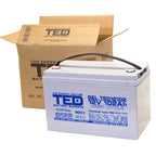 Baterie 100Ah Solara, UPS 12V 102Ah Acumulator TED Electric TED003492