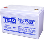 Baterie 100Ah Solara, UPS 12V 102Ah Acumulator TED Electric TED003492
