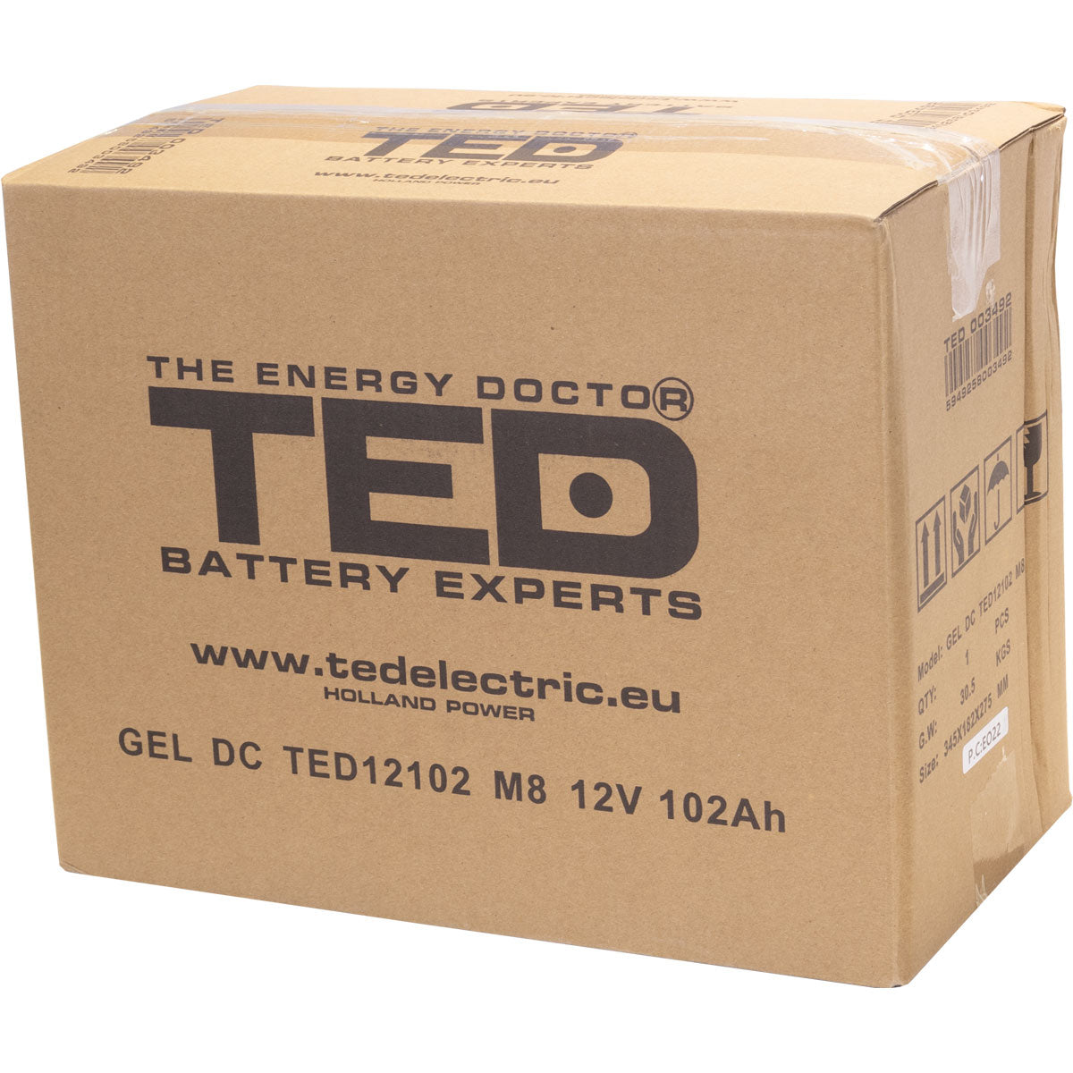 Baterie 100Ah Solara, UPS 12V 102Ah Acumulator TED Electric TED003492