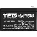 Baterie UPS 12V 10Ah F2 Acumulator TED Electric TED002730
