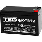 Baterie UPS 12V 10Ah F2 Acumulator TED Electric TED002730
