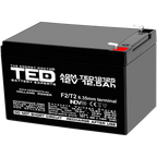 Baterie UPS 12V 12.5Ah F2 Acumulator TED Electric TED002754