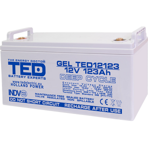 Baterie 120Ah Solara, UPS 12V 123Ah Acumulator TED Electric TED003508