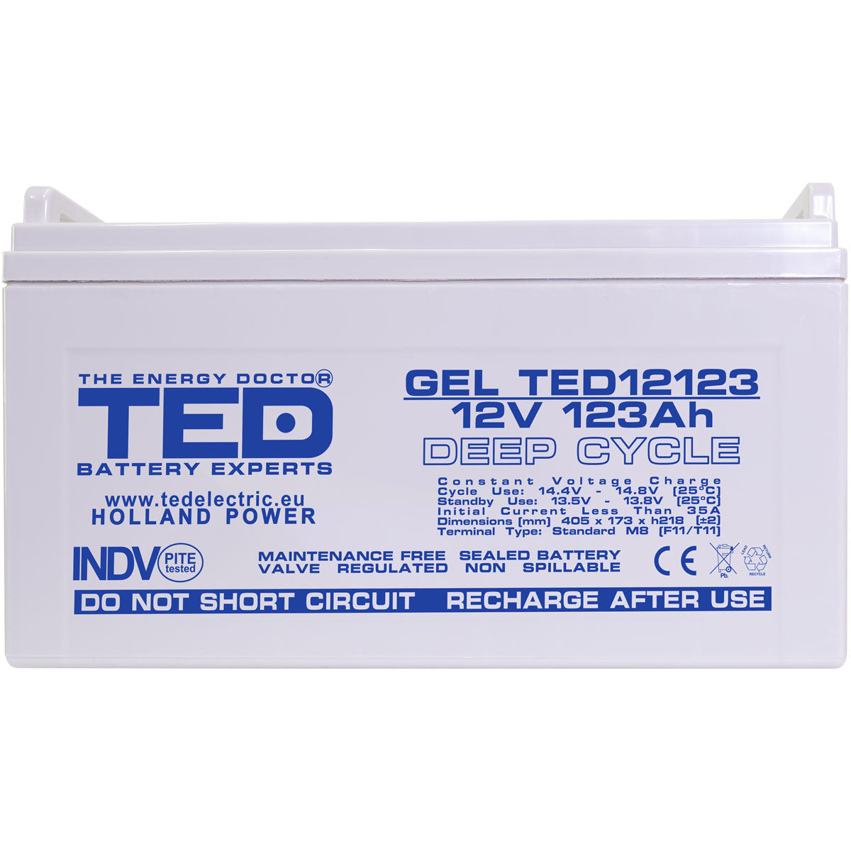 Baterie 120Ah Solara, UPS 12V 123Ah Acumulator TED Electric TED003508