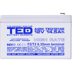 Baterie UPS 12V 14.5Ah F2 High Rate TED Electric TED002792