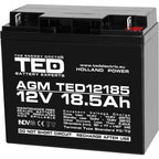 Baterie 12V 18.5Ah F3 Acumulator TED Electric TED002778