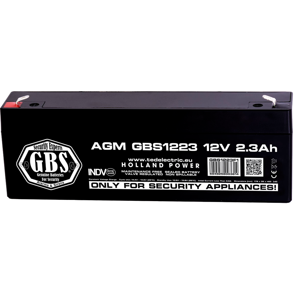 Baterie Alarma 12V 2.3Ah F1 Acumulator TED Electric GBS003614 Imagine principală a produsului