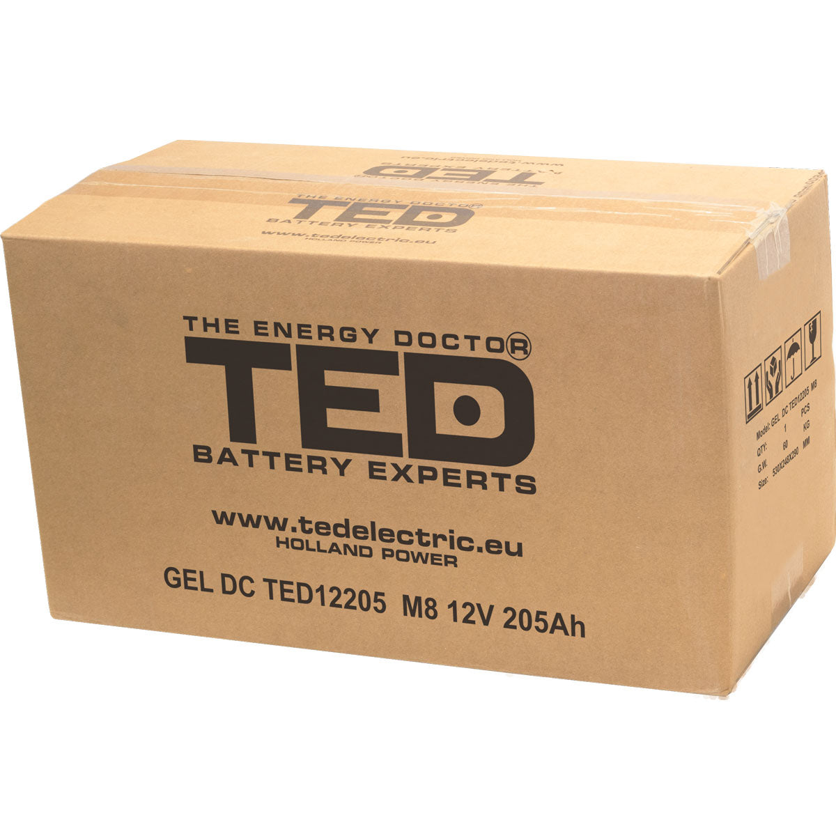 Baterie 200Ah Solara, UPS 12V 205Ah Acumulator TED Electric TED003522