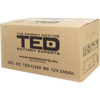 Baterie 250Ah Solara, UPS 12V 260Ah Acumulator TED Electric TED003539