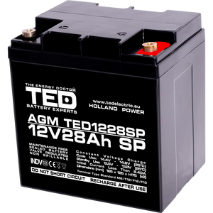 Baterie 12V 28Ah M6 Dimensiuni Speciale TED Electric TED003430