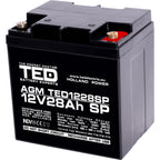 Baterie 12V 28Ah M6 Dimensiuni Speciale TED Electric TED003430