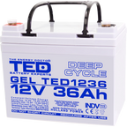 Baterie 35Ah Solara, UPS 12V 36Ah Acumulator Gel TED Electric TED003386