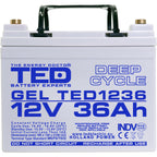 Baterie 35Ah Solara, UPS 12V 36Ah Acumulator Gel TED Electric TED003386