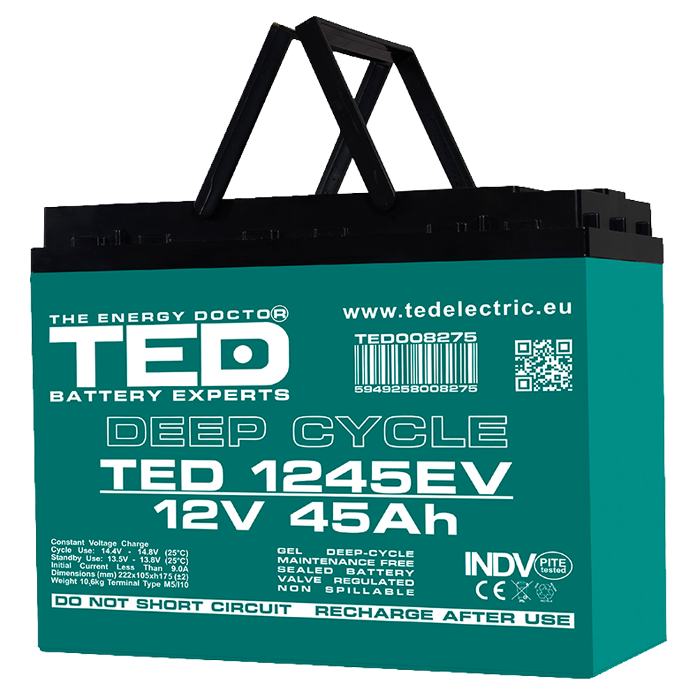 Baterie Carucior, Vehicul Electric 12V 45Ah TED Electric TED008275