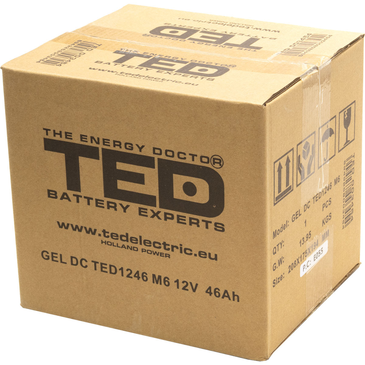 Baterie 45Ah Solara, UPS 12V 46Ah Acumulator Gel TED Electric TED003454