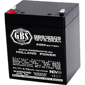 Baterie Alarma 12V 5.05Ah F1 Acumulator TED Electric GBS002631