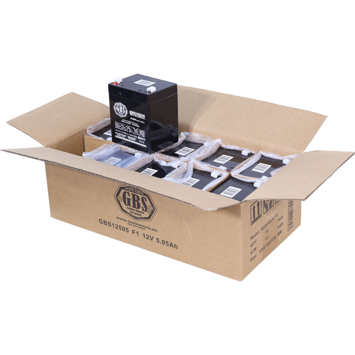 Baterie Alarma 12V 5.05Ah F1 Acumulator TED Electric GBS002631 Imagine secundară a produsului