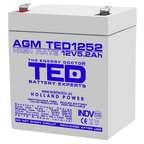 Baterie UPS 12V 5.2Ah F2 High Rate TED Electric TED003430