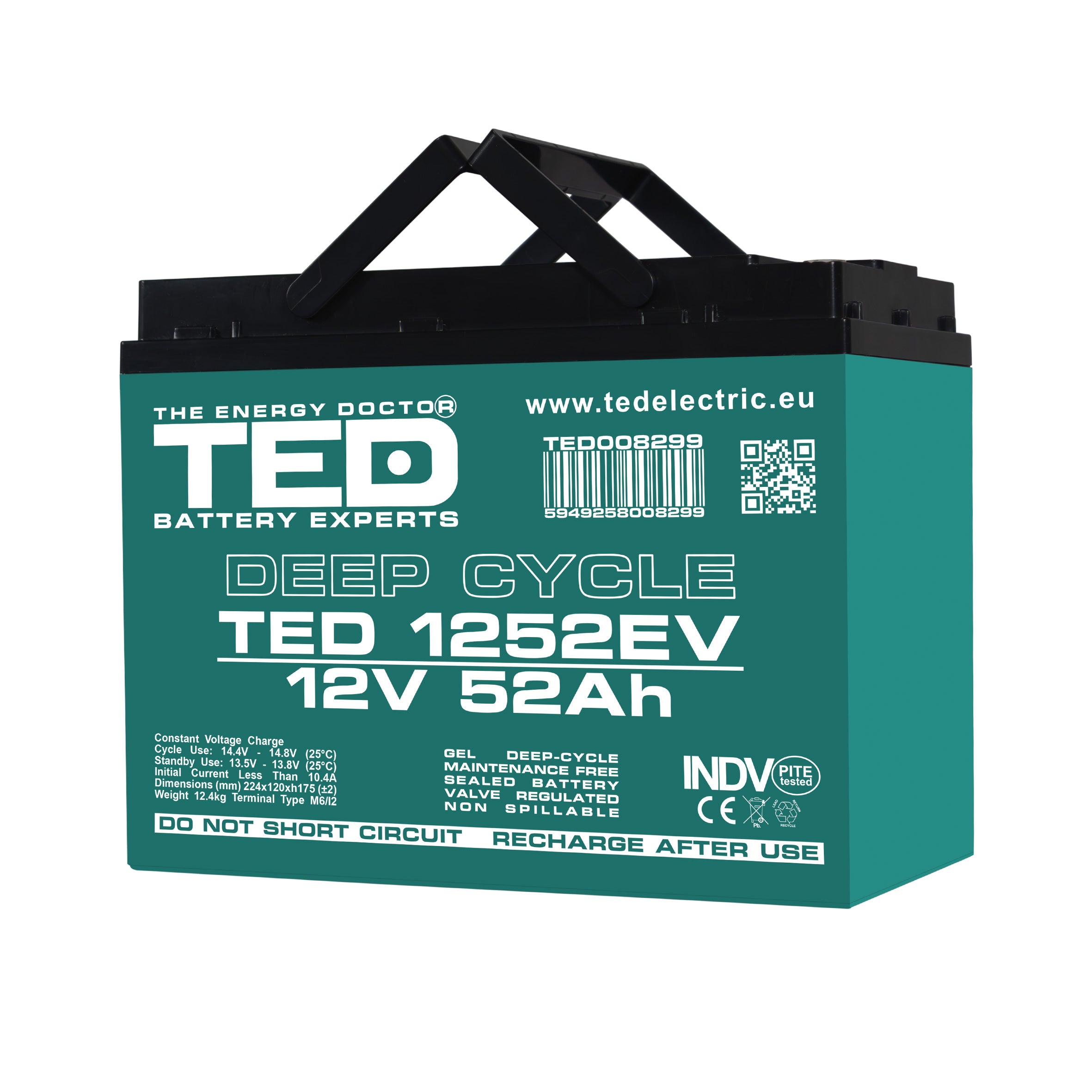 Baterie Carucior, Vehicul Electric 12V 52Ah TED Electric TED008299