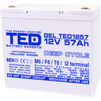 Baterie 55Ah Solara, UPS 12V 57Ah Acumulator Gel TED Electric TED003393