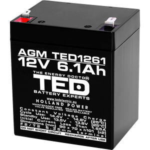 Baterie UPS 12V 6.1Ah F2 Acumulator TED Electric TED003171