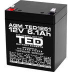 Baterie UPS 12V 6.1Ah F2 Acumulator TED Electric TED003171