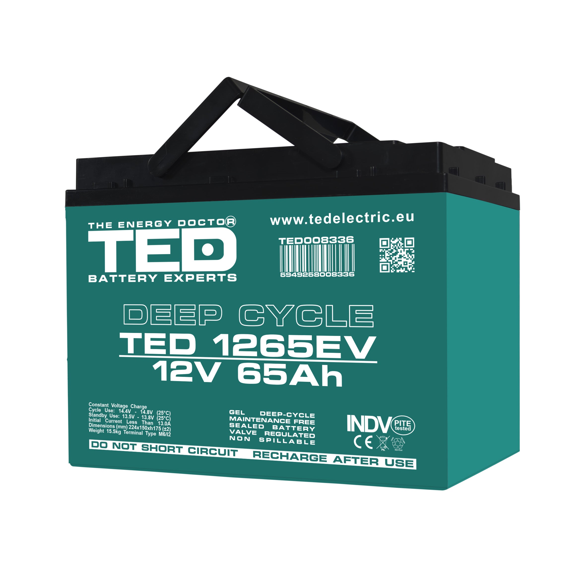 Baterie Carucior, Vehicul Electric 12V 65Ah TED Electric TED008336