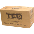 Baterie 65Ah Solara, UPS 12V 67Ah Acumulator Gel TED Electric TED003461
