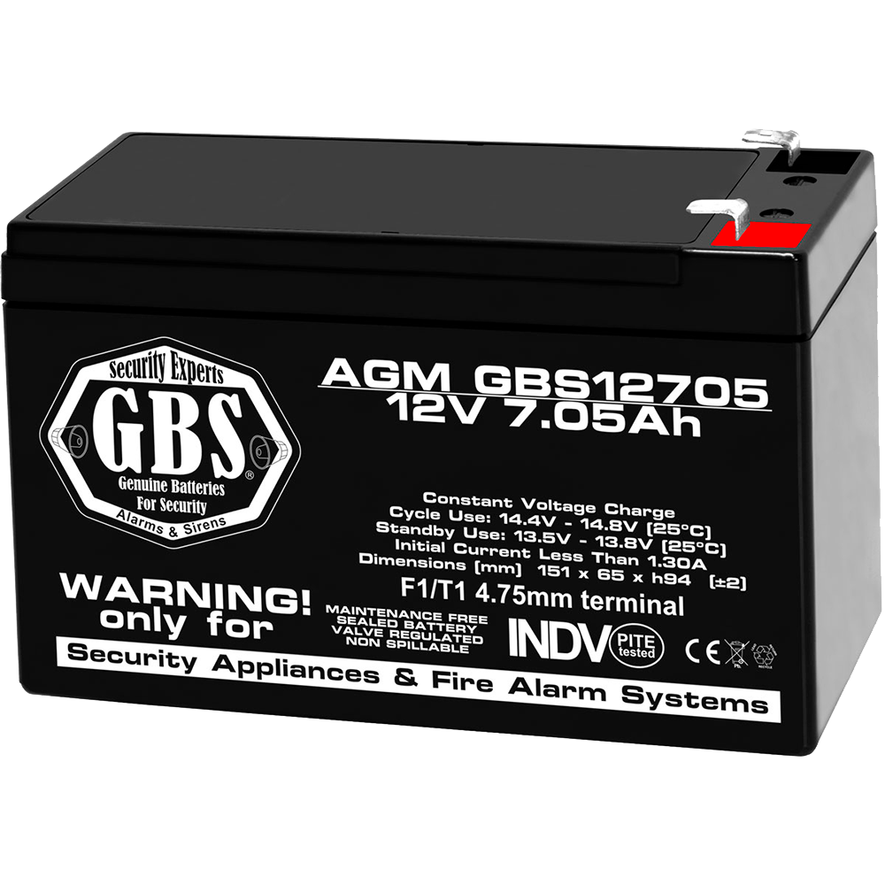 Baterie Alarma 12V 7.05Ah F1 Acumulator TED Electric GBS002655 Imagine principală a produsului