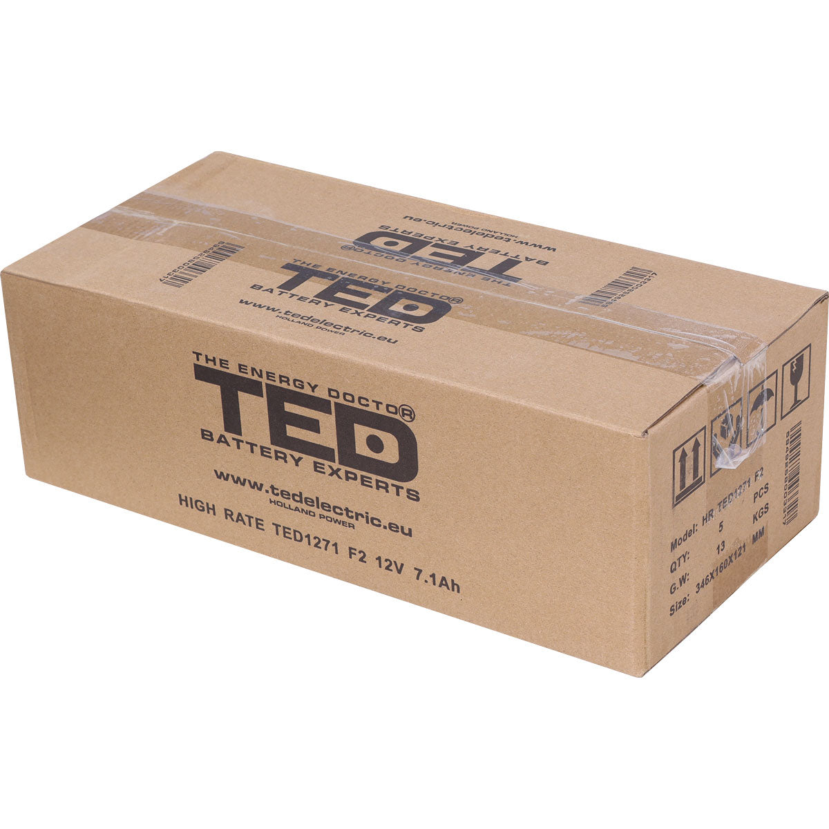 Baterie UPS 12V 7.1Ah F2 High Rate TED Electric TED003300
