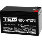 Baterie Alarma 12V 7.1Ah F1 Acumulator TED Electric TED003416