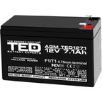 Baterie Alarma 12V 7.1Ah F1 Acumulator TED Electric TED003416