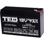 Baterie UPS 12V 7Ah F2 Acumulator Slim TED Electric TED003195