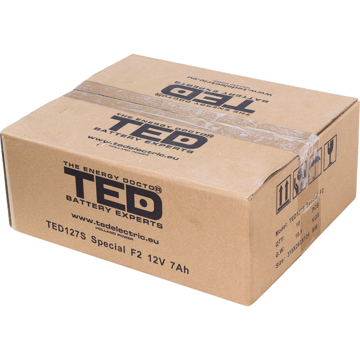 Baterie UPS 12V 7Ah F2 Acumulator Slim TED Electric TED003195