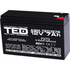 Baterie UPS 12V 7Ah F2 Acumulator Slim TED Electric TED003195