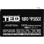 Baterie UPS 12V 7.3Ah F2 Acumulator TED Electric TED003249