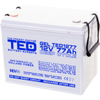 Baterie 75Ah Solara, UPS 12V 77Ah Acumulator Gel TED Electric TED003409