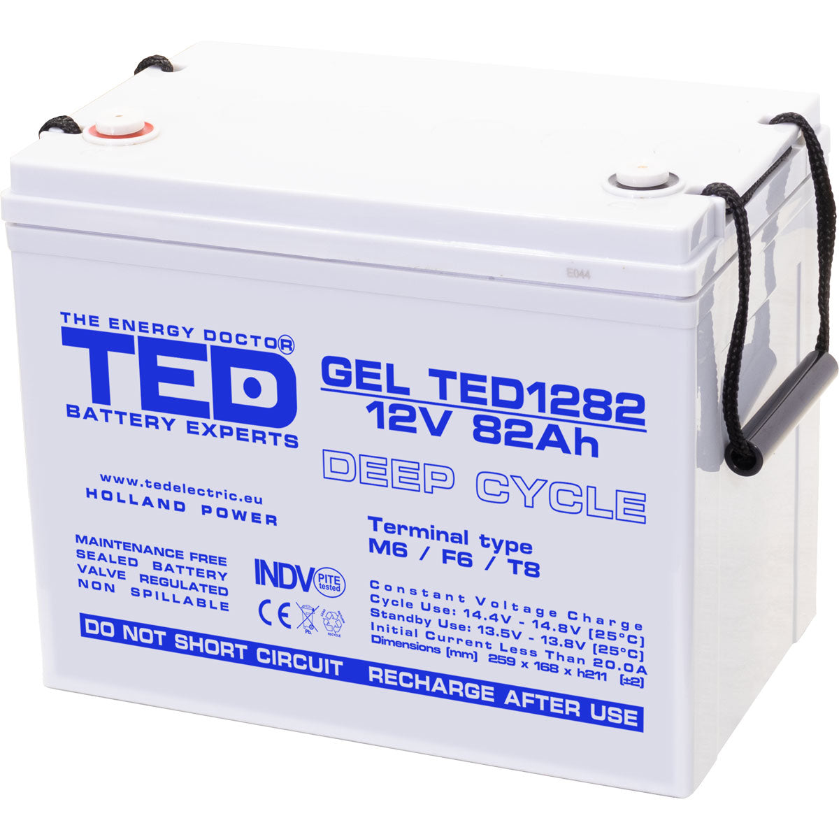 Baterie 80Ah Solara, UPS 12V 82Ah Acumulator Gel TED Electric TED003478