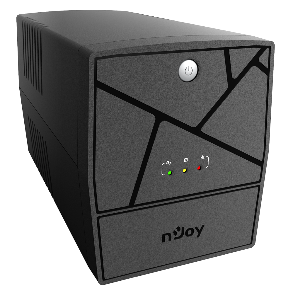 UPS 1500VA 900W pentru sisteme camere video supraveghere CCTV lateral stanga