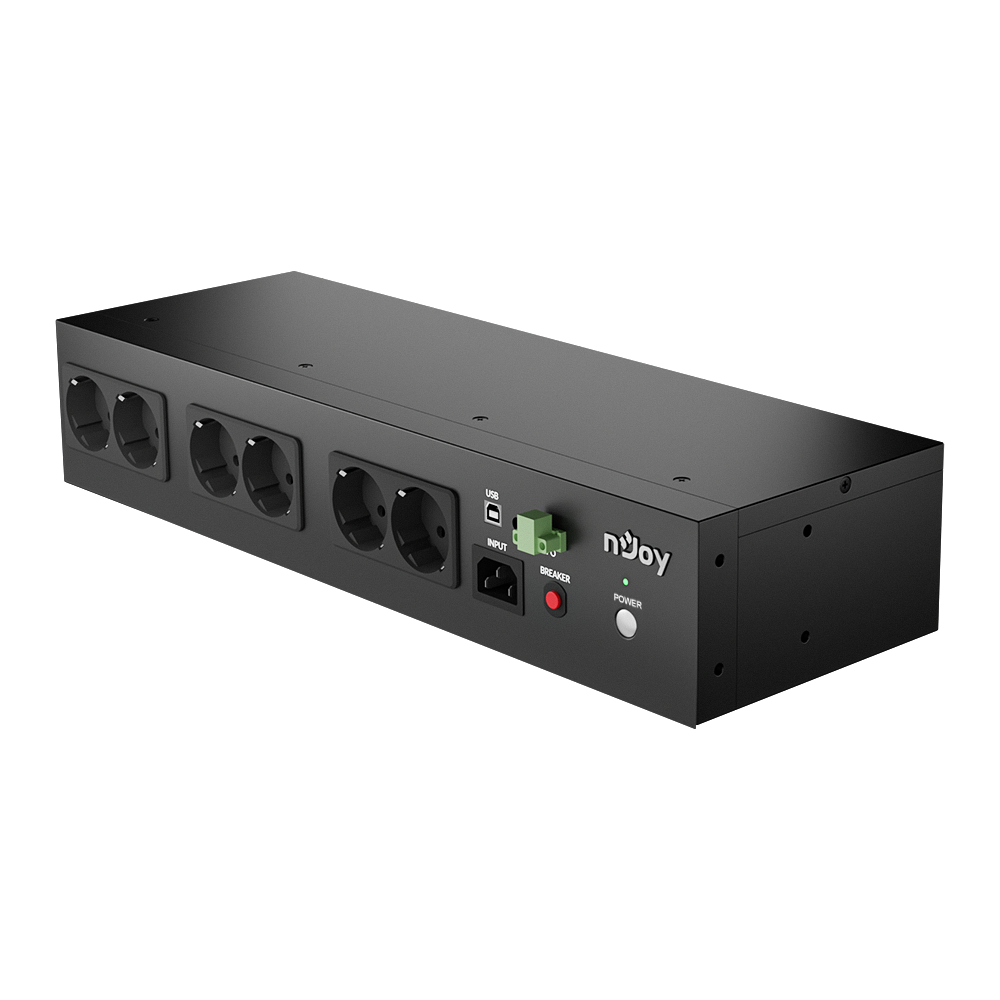 UPS Rackabil 800VA 480W pentru camere supraveghere sistem supraveghere vedere dreapta